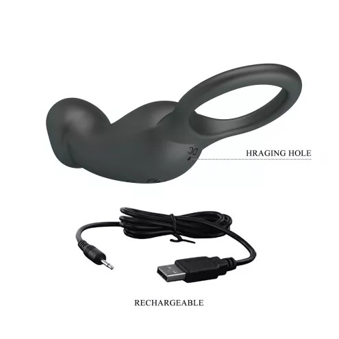 Виброкольцо PRETTY LOVE Trae black, 7 vibration functions Memory function