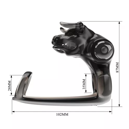 Віброкільце PRETTY LOVE BULL WARRIOR, 10 vibration functions