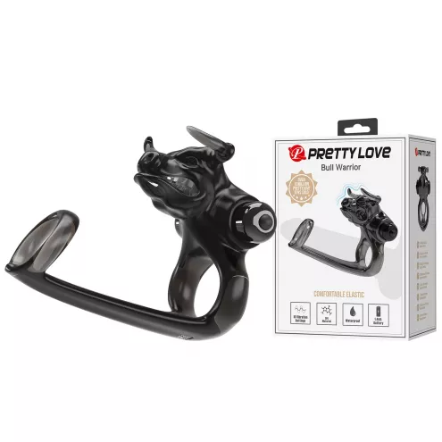 Віброкільце PRETTY LOVE BULL WARRIOR, 10 vibration functions