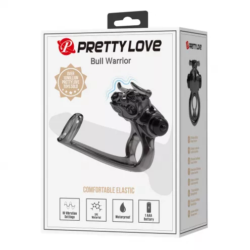 Віброкільце PRETTY LOVE BULL WARRIOR, 10 vibration functions