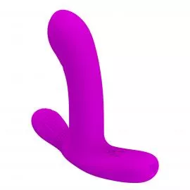 Вібратор PRETTY LOVE- Geri Purple, 12 vibration functions 3 licking settings Wireless remote contro - 2