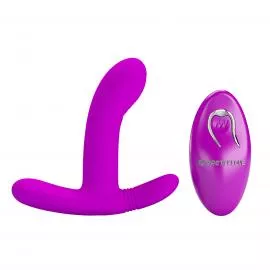 Вібратор PRETTY LOVE- Geri Purple, 12 vibration functions 3 licking settings Wireless remote contro - 4