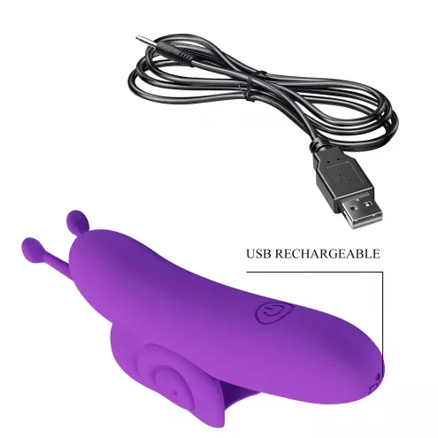 Вібростимулятор PRETTY LOVE Snail Honey Finger, 10 vibration functions Memory function