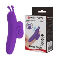 Вібростимулятор PRETTY LOVE Snail Honey Finger, 10 vibration functions Memory function
