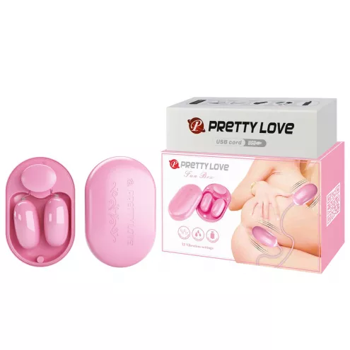 Віброкулі PRETTY LOVE - Fun Box Pink, 12 vibration functions