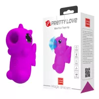 Вібростимулятор PRETTY LOVE MAGIC UNICORN, 10 tapping functions Memory function