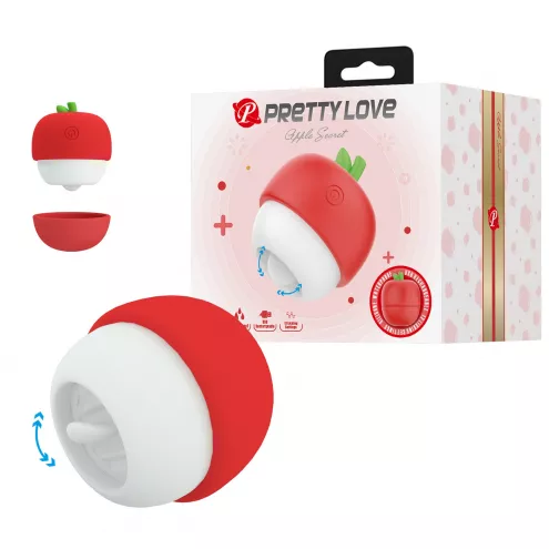 Вібростимулятор PRETTY LOVE APPLE SECRET, 12 licking settings, Silicone ABS