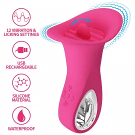 Вибростимулятор PRETTY LOVE Clyde, 12 vibration functions 12 licking settings - 3