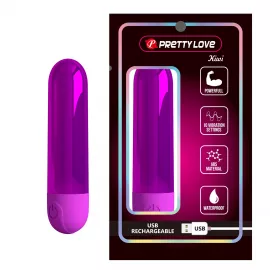 Клиторальный вибратор Pretty Love Kiwi, фиолетовый - 1