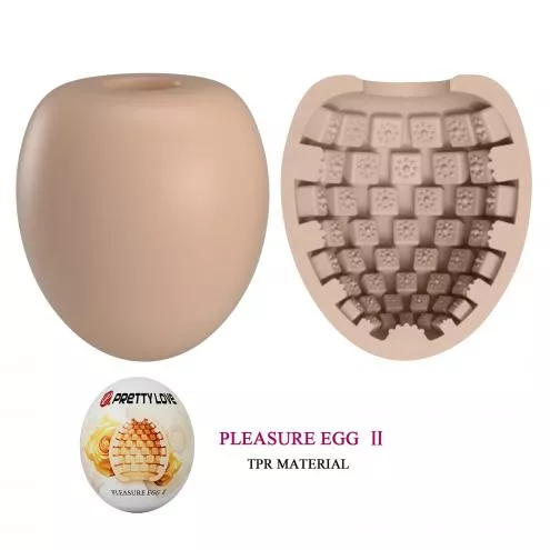Мастурбатор PRETTY LOVE Pleasure Egg II, ABS / TPR