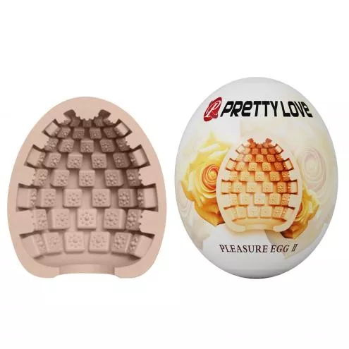 Мастурбатор PRETTY LOVE Pleasure Egg II, ABS / TPR