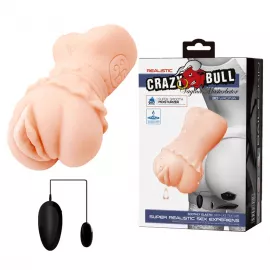 Мастурбатор CRAZY BULL Realistic Vagina Masturbator, Vibration Water lubricant - 11