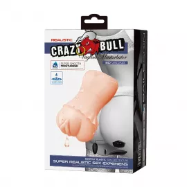 Мастурбатор CRAZY BULL Realistic Vagina Masturbator, Vibration Water lubricant - 1
