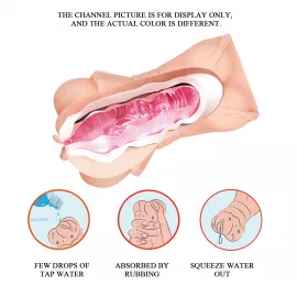 Мастурбатор CRAZY BULL Realistic Vagina Masturbator, Vibration Water lubricant - 5
