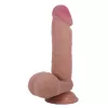 Фалоімітатор на присосці BAILE Sliding Skin 8.1 Flesh, TPR