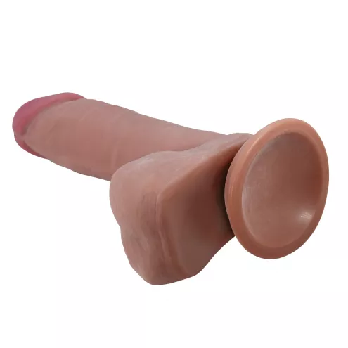 Фалоімітатор на присосці BAILE Sliding Skin 8.1 Flesh, TPR