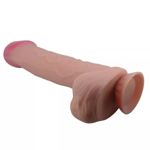 Фаллоимитатор BAILE Sliding Skin 10,2 Flesh Suction base Bendable TPR