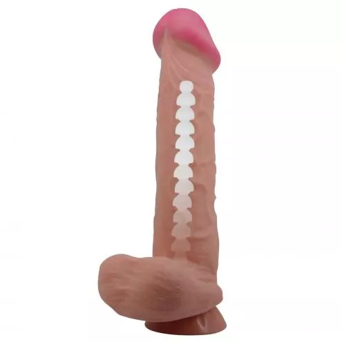 Фаллоимитатор BAILE Sliding Skin 10,2 Flesh Suction base Bendable TPR