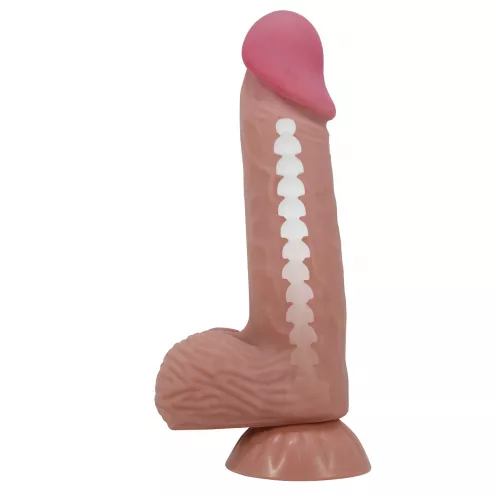 Фалоімітатор Sliding Skin Bendable 8.1, тілесний