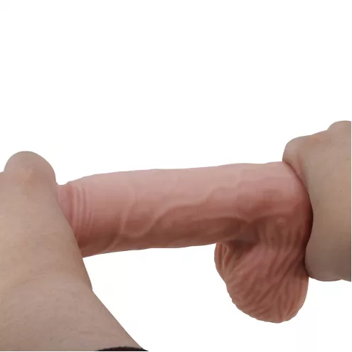 Фалоімітатор Sliding Skin Bendable 8.1, тілесний