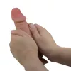 Фаллоимитатор Sliding Skin Bendable 7.6, телесный