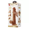Фаллоимитатор с мошонкой PRETTY LOVE TALLEN 8.7(220mm) Sliding Skin Series TPR, Suction base