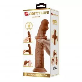 Фалоимитатор PRETTY LOVE -SHARIFE 10(254mm) Sliding Skin Series TPR - 4