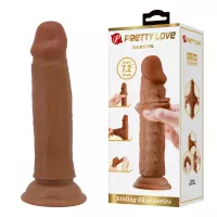Фалоімітатор PRETTY LOVE QUENTIN 7.2(184mm) Sliding Skin Series TPR, Suction base Bendable