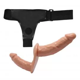 Страпон для подвійної стимуляції BAILE- DOUBLE DILDOS Strap On - 3