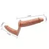 Страпон для подвійної стимуляції BAILE- DOUBLE DILDOS Strap On
