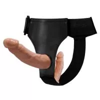 Страпон для подвійної стимуляції BAILE- DOUBLE DILDOS Strap On