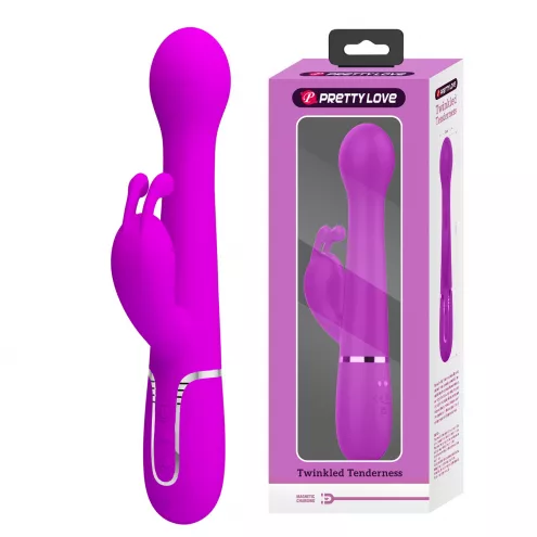 Вибратор PRETTY LOVE Dejon Twinkled Tenderness Purple, 7 vibration functions 4 thrusting settings 4