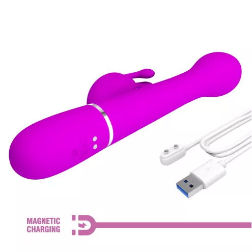 Вибратор PRETTY LOVE Dejon Twinkled Tenderness Purple, 7 vibration functions 4 thrusting settings 4