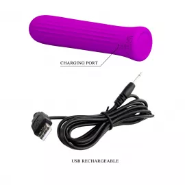 Вібратор PRETTY LOVE Blanche Purple, 12 vibration functions Memory function - 2