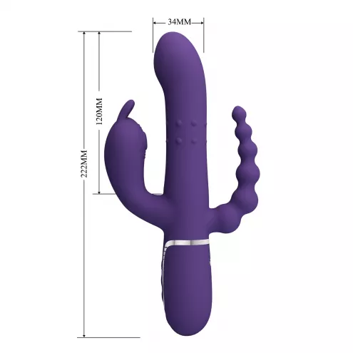 Вибратор PRETTY LOVE Cammy Dark Purple, Twinkled Tenderness