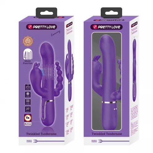 Вибратор PRETTY LOVE Cammy Dark Purple, Twinkled Tenderness