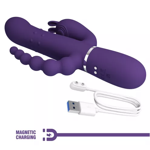 Вибратор PRETTY LOVE Cammy Dark Purple, Twinkled Tenderness
