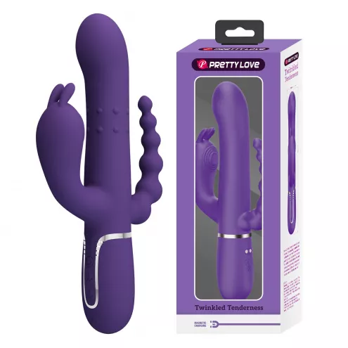 Вибратор PRETTY LOVE Cammy Dark Purple, Twinkled Tenderness