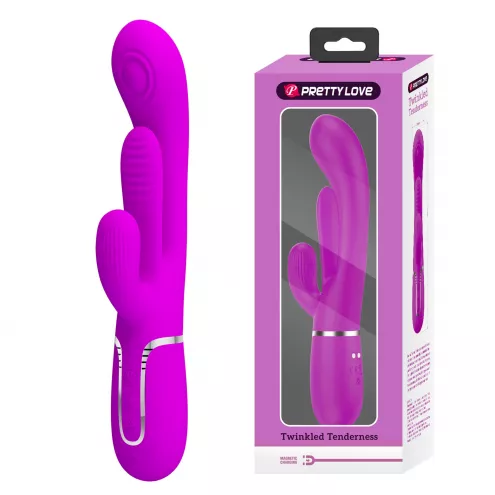 Вібратор PRETTY LOVE Shonia Purple, Twinkled Tenderness, 7 thumping functions 7 vibration functions