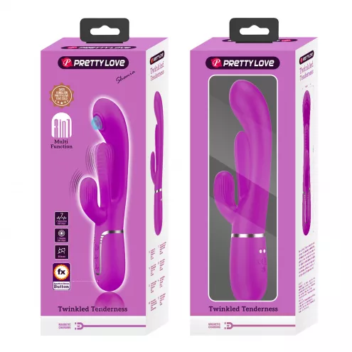 Вібратор PRETTY LOVE Shonia Purple, Twinkled Tenderness, 7 thumping functions 7 vibration functions