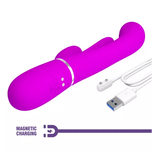 Вібратор PRETTY LOVE Shonia Purple, Twinkled Tenderness, 7 thumping functions 7 vibration functions