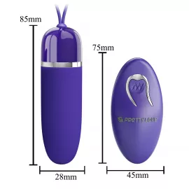 Вибропуля с пультом управления PRETTY LOVE darlene - Youth, 12 vibration functions Wireless remote co - 2