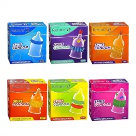 Презерватив Recare Monster Greenie Wink с шипами и усиками —  наслождение для двоих, 1 шт - 1