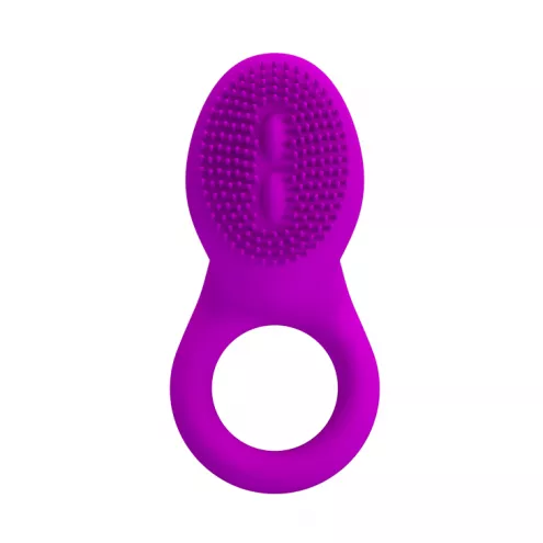 Насадка с вибрацией Pretty Love Cobra Penis Ring Vibrating Purple