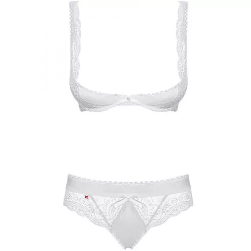 Белый комплект белья Miamor set-б-L/XL