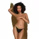 Трусики-сліпи Penthouse Too Hot To Be M/L Black, мереживо, регульована посадка