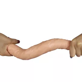 Двосторонній фалоімітатор King Size Realistic Ladykiller Tapered Double Penetration 14  - 3