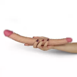 Двосторонній фалоімітатор King Size Realistic Ladykiller Tapered Double Penetration 14  - 4