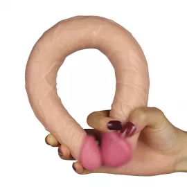 Двосторонній фалоімітатор King Size Realistic Ladykiller Tapered Double Penetration 14  - 5