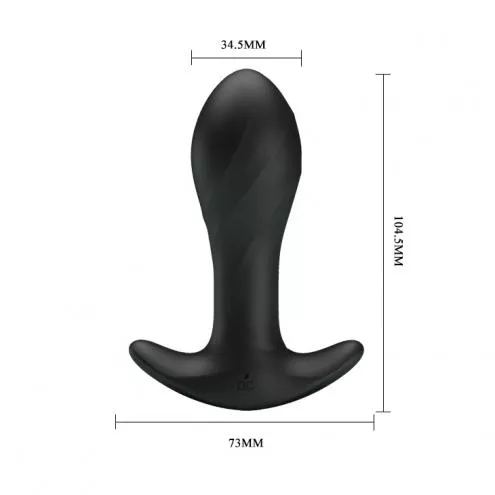 Анальна пробка - Pretty Love Anal Plug Vibrating Massager Black